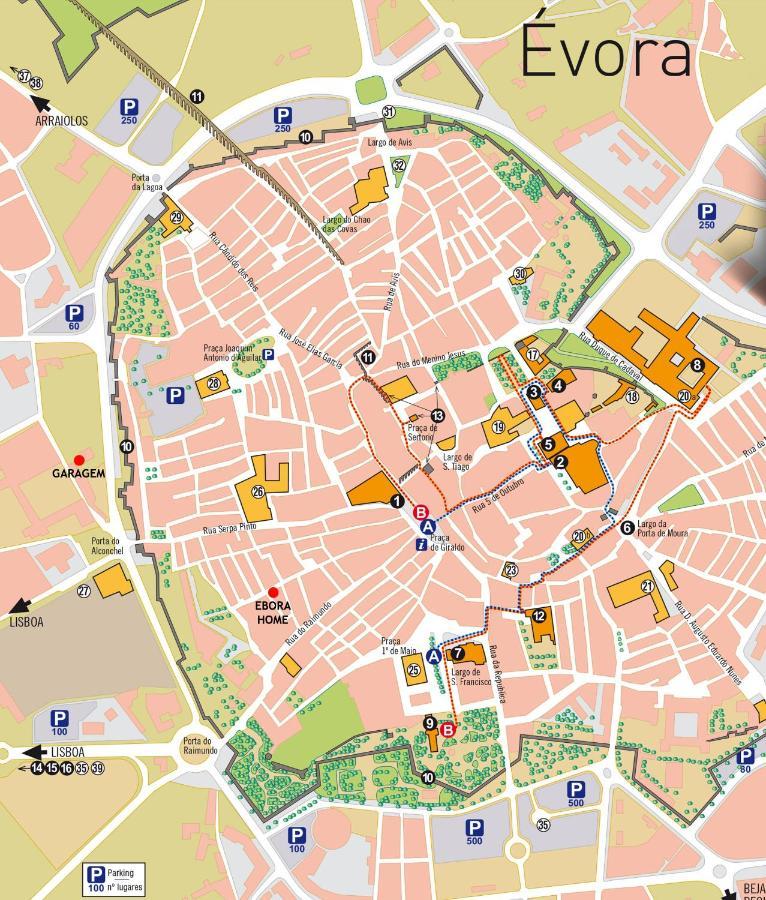 Ebora Home - Garage Free - Centro Historico Evora Luaran gambar